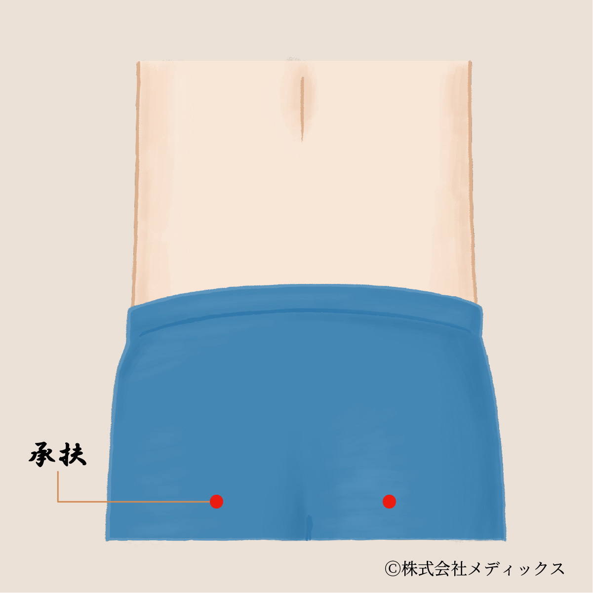 【承扶】お尻の奥に眠る、坐骨神経の急所のツボ