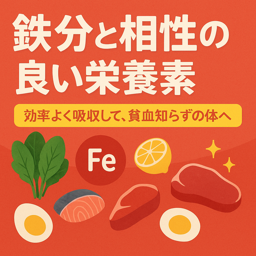 鉄分と相性の良い栄養素|効率よく吸収して、貧血知らずの体へ