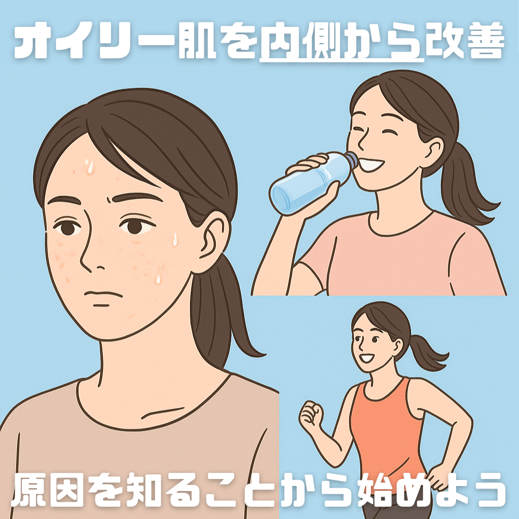 オイリー肌を内側から改善｜原因を知ることから始めよう