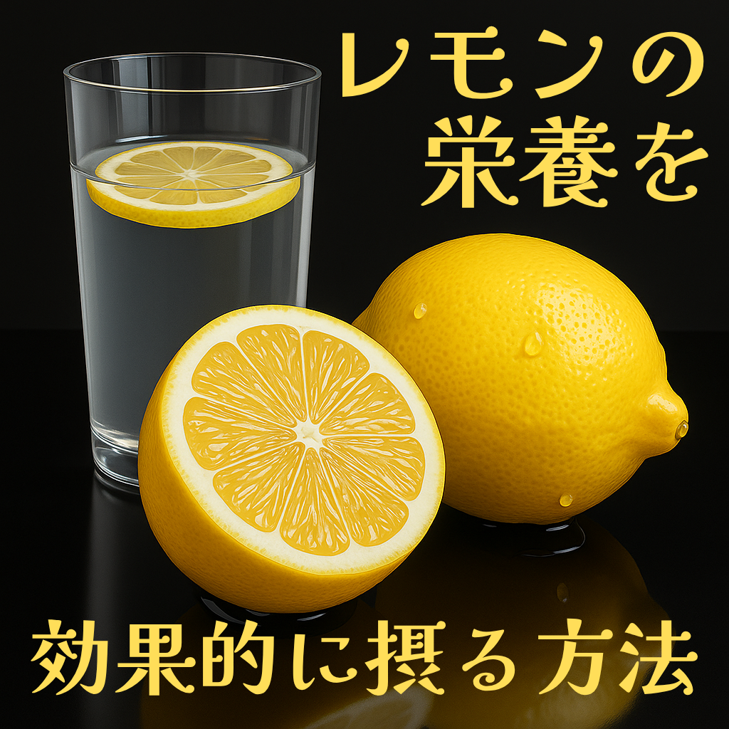 レモンの栄養を効果的に摂る方法｜レモン水で健康と美容をサポート