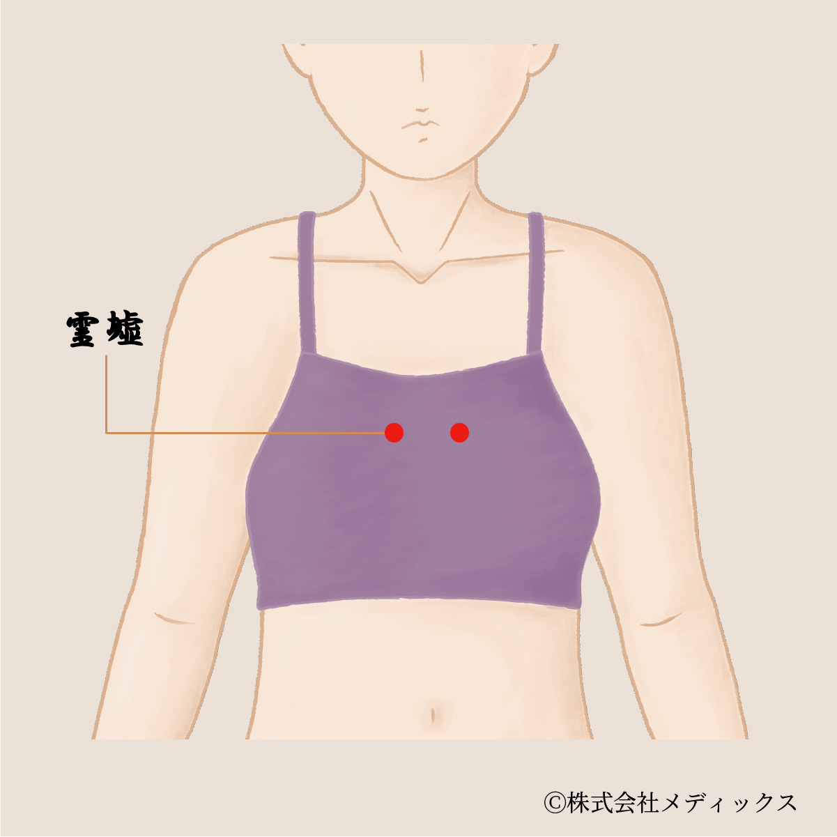 【霊墟】胸のつかえや咳を整える腎経のツボ