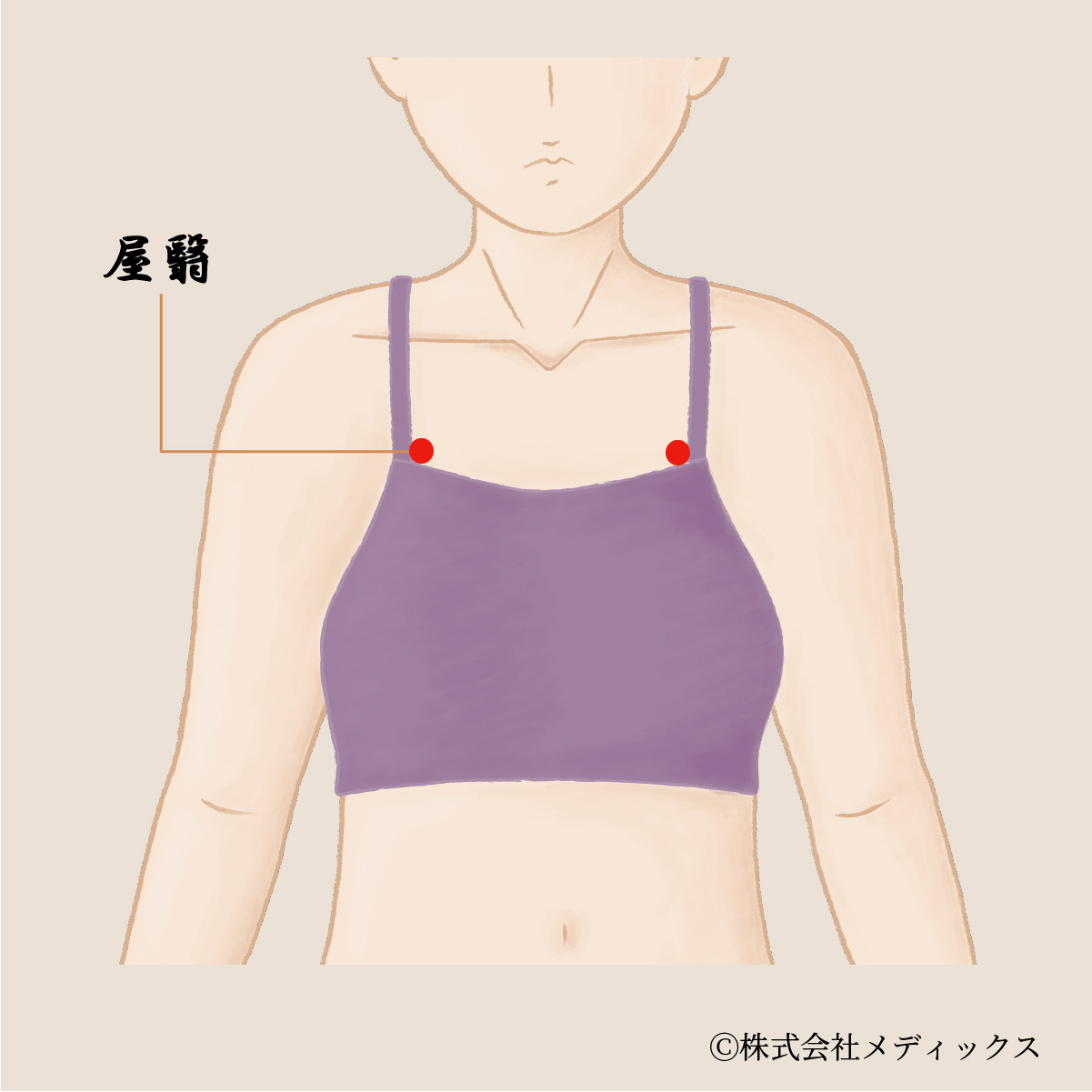 【屋翳】汗の調節とバストケアに効果的な重要なツボ