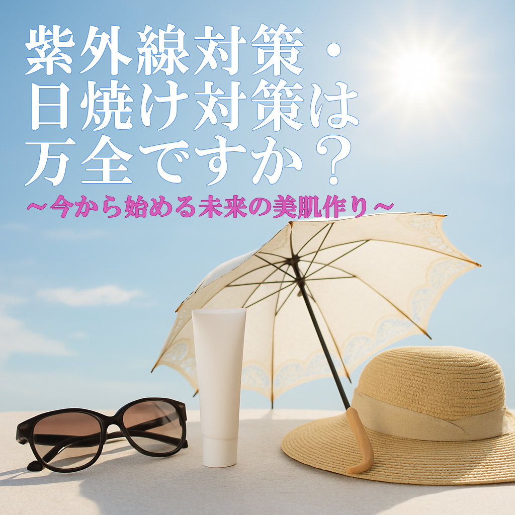 紫外線対策・日焼け対策は万全ですか？ ～今から始める未来の美肌づくり～