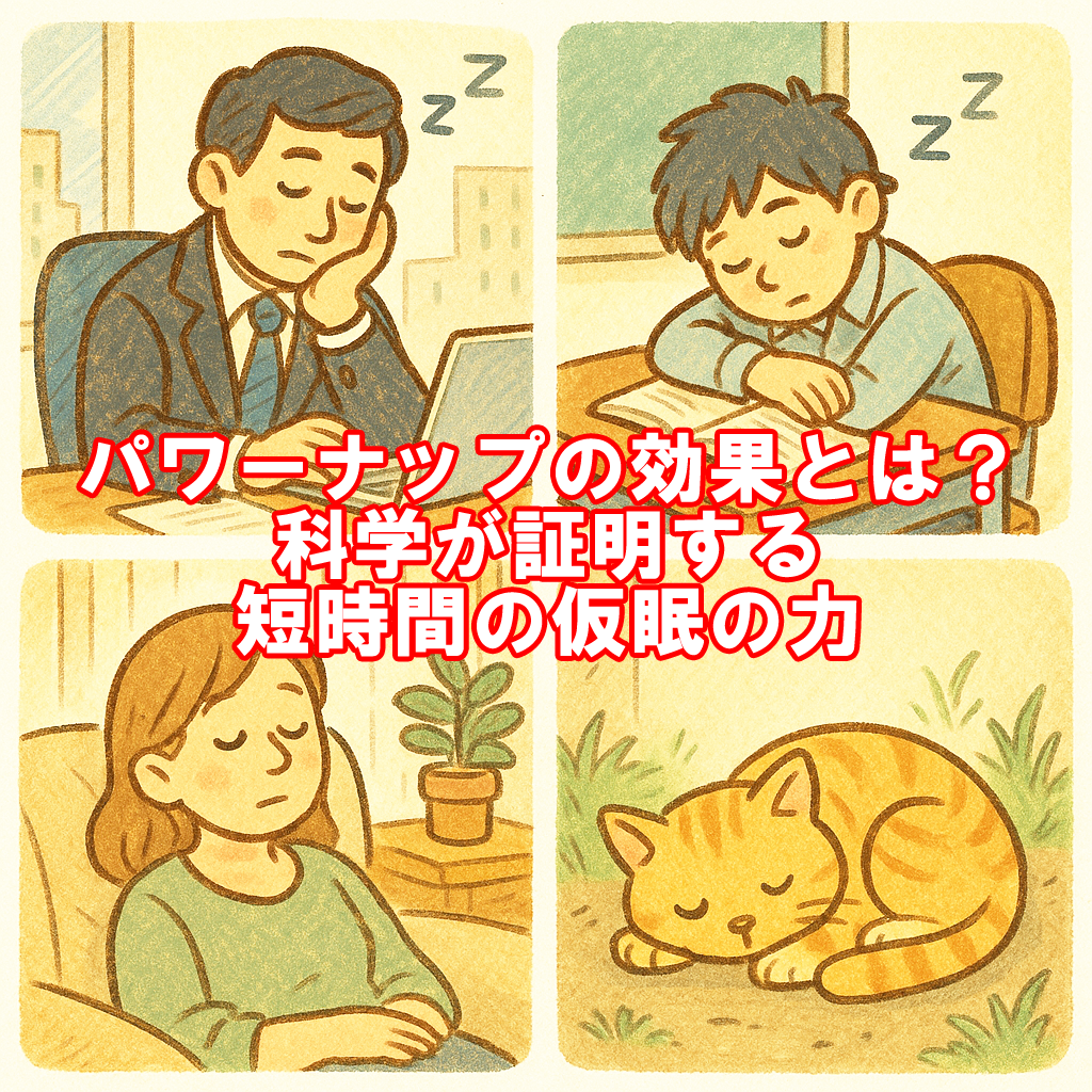 パワーナップの効果とは?科学が証明する短時間の仮眠の力