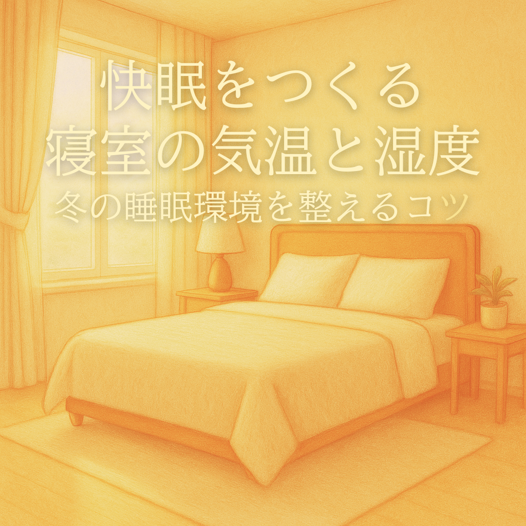 快眠をつくる寝室の気温と湿度 ― 冬の睡眠環境を整えるコツ