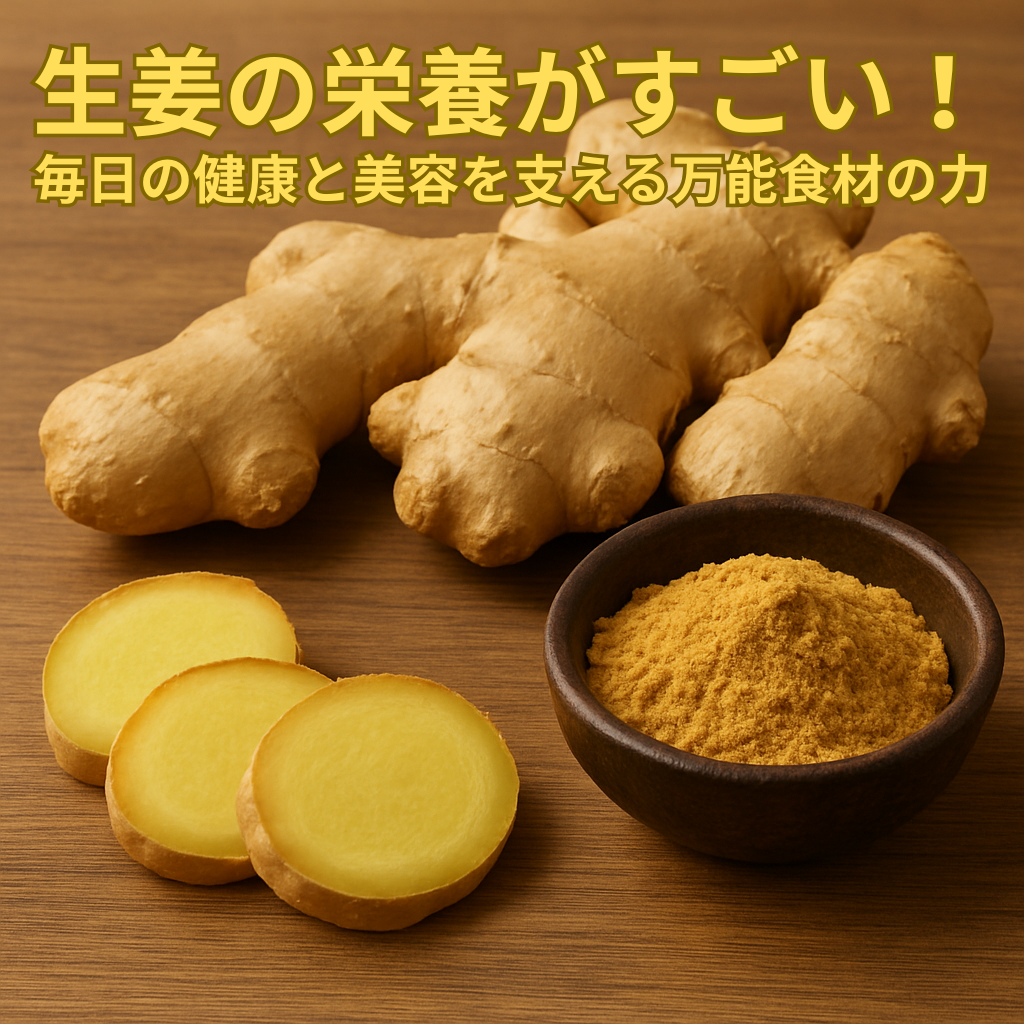 生姜の栄養がすごい！毎日の健康と美容を支える万能食材の力
