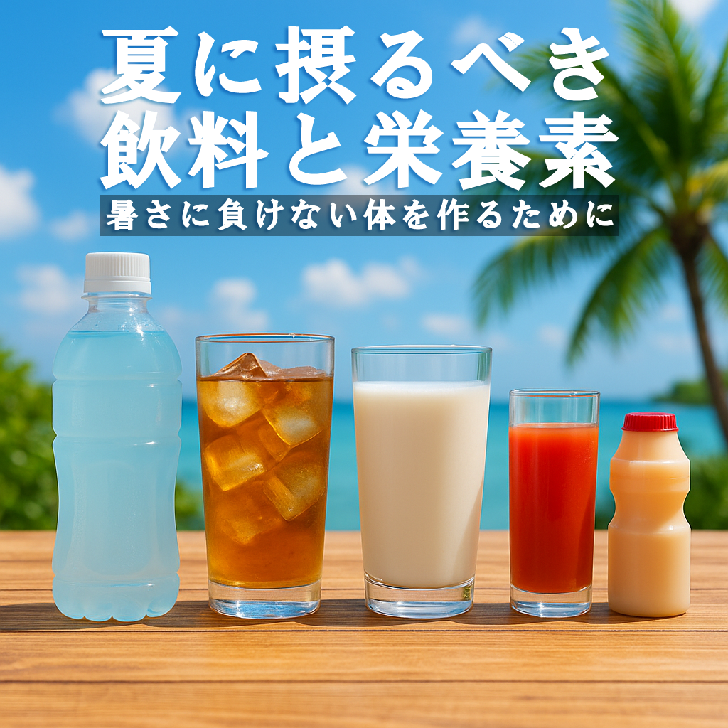 夏に摂るべき飲料と栄養素:暑さに負けない体を作るために