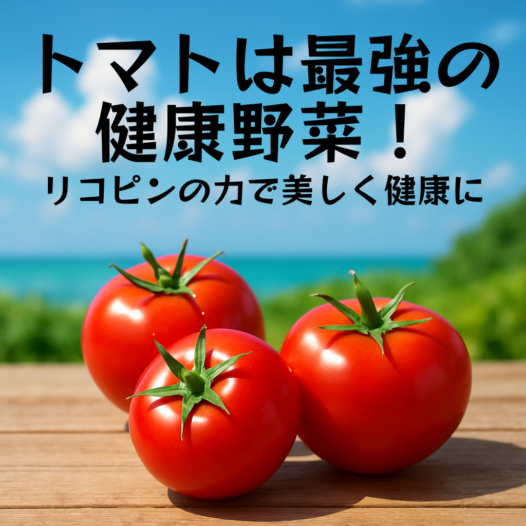 トマトは最強の健康野菜!リコピンの力で美しく健康に
