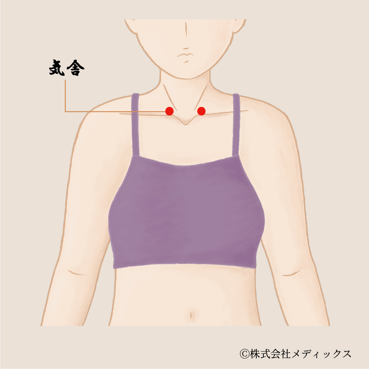 【気舎】呼吸器と首・肩の不調を改善する重要なツボ
