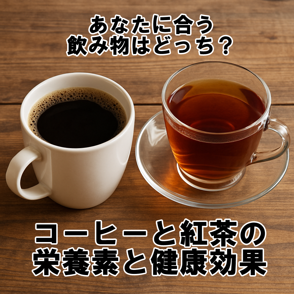 あなたに合う飲み物はどっち?コーヒーと紅茶の栄養素と健康効果