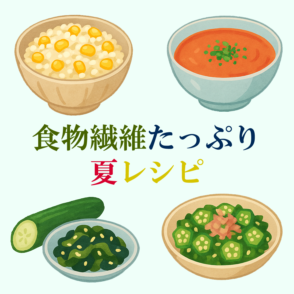 夏を元気に！食物繊維たっぷり夏レシピ