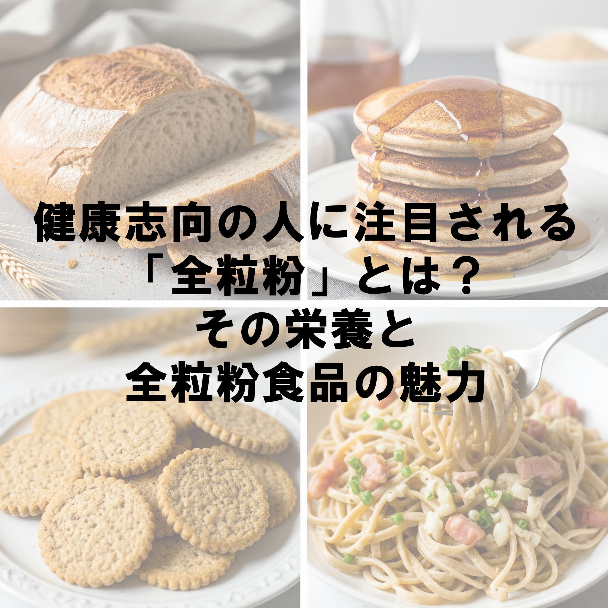 健康志向の人に注目される「全粒粉」とは？その栄養と全粒粉食品の魅力