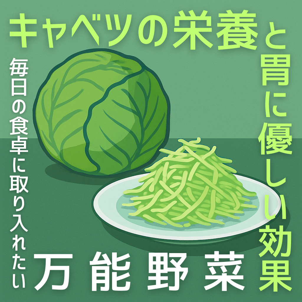 キャベツの栄養と胃に優しい効果：毎日の食卓に取り入れたい万能野菜